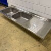 RVS Spoelblad Dubbele spoelbakken 200 x 70 cm Horeca - Afbeelding 3