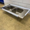 RVS Spoelblad Dubbele spoelbakken 120 x 60 cm Horeca - Afbeelding 3