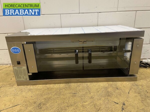 RVS GGG Kippengrill Grill 1 spies 5/6 kippen 400V Horeca