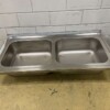 RVS Spoelblad Dubbele spoelbakken 140 x 70 cm Horeca
