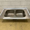 RVS Spoelblad Dubbele spoelbakken 120 x 70 cm Horeca