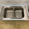 RVS Spoelblad Dubbele spoelbakken 120 x 70 cm Horeca - Afbeelding 2
