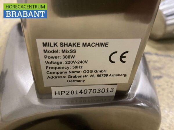 RVS Milkshaker Milk shaker Milkshakemixer 750 ml 230V Horeca - Afbeelding 5