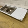 RVS Spoelblad Dubbele spoelbakken 160 x 70 cm Horeca - Afbeelding 3