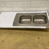 RVS Spoelblad Dubbele spoelbakken 170 x 70 cm Horeca