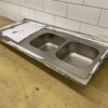 RVS Spoelblad Dubbele spoelbakken 170 x 70 cm Horeca - Afbeelding 7