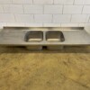 RVS Spoelblad Dubbele spoelbakken 200 x 70 cm Horeca