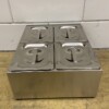RVS GN bakhouder 4 x 1/6 gastronorm GN 34 cm Horeca