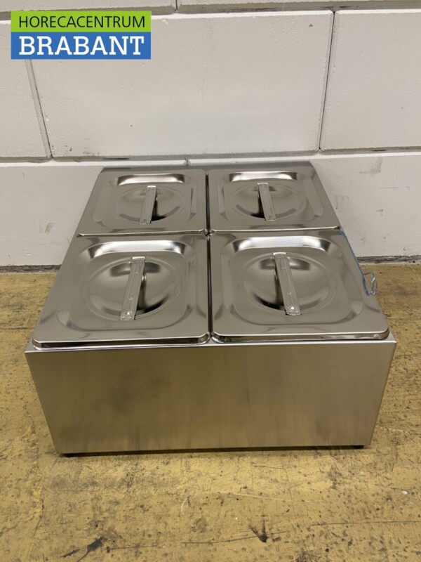 RVS GN bakhouder 4 x 1/6 gastronorm GN 34 cm Horeca