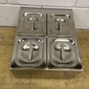 RVS GN bakhouder 4 x 1/6 gastronorm GN 34 cm Horeca - Afbeelding 2