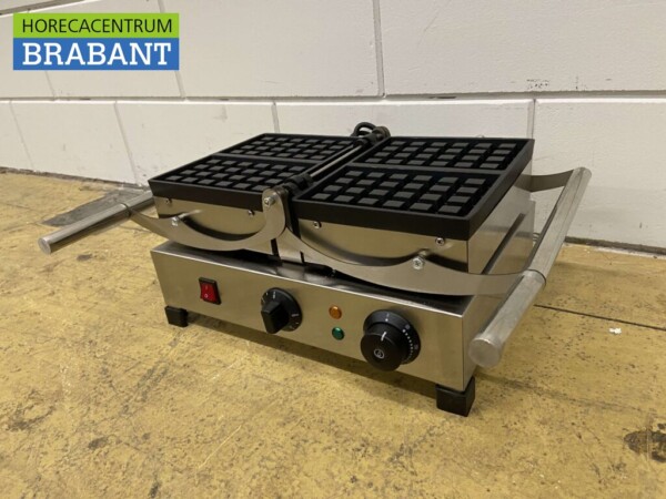 RVS Kantelbare wafelijzer met timer 230V Horeca - Afbeelding 3
