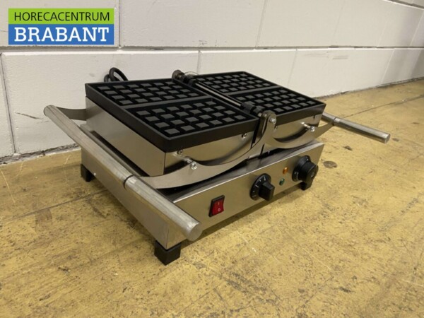 RVS Kantelbare wafelijzer met timer 230V Horeca - Afbeelding 4