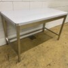 RVS Werktafel Tafel Basic-line 140 x 70 x 85 cm Horeca - Afbeelding 3