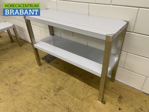 RVS Dubbele Etagère Brug 100 x 35 x 70 cm Horeca - Afbeelding 2