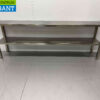 RVS HCB Dubbele Etagère Brug 200 x 35 x 70 cm Horeca