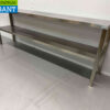 RVS HCB Dubbele Etagère Brug 200 x 35 x 70 cm Horeca - Afbeelding 3