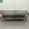 RVS Dubbele Etagère Brug 160 x 35 x 70 cm Horeca