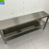 RVS Dubbele Etagère Brug 160 x 35 x 70 cm Horeca - Afbeelding 2