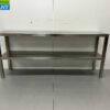RVS Dubbele Etagère Brug 160 x 35 x 70 cm Horeca - Afbeelding 4
