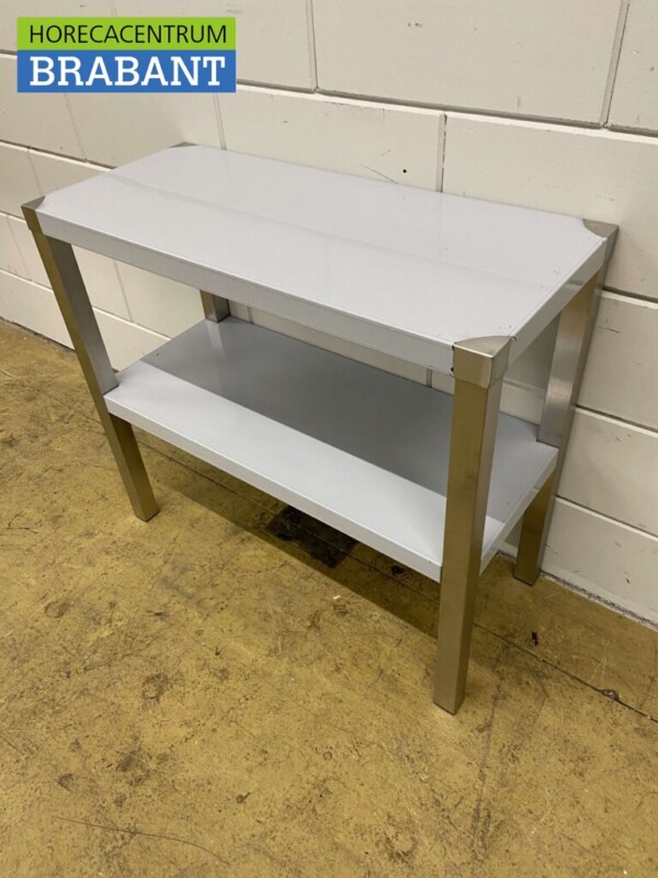 RVS Dubbele Etagère Brug 80 x 35 x 70 cm Horeca - Afbeelding 2