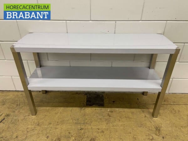 RVS Dubbele Etagère Brug 120 x 35 x 70 cm Horeca