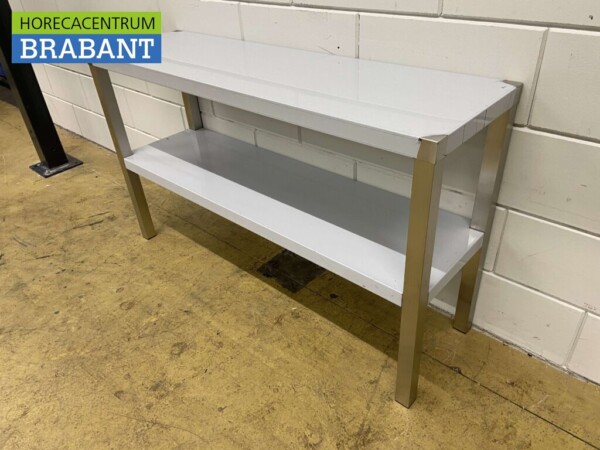 RVS Dubbele Etagère Brug 120 x 35 x 70 cm Horeca - Afbeelding 2