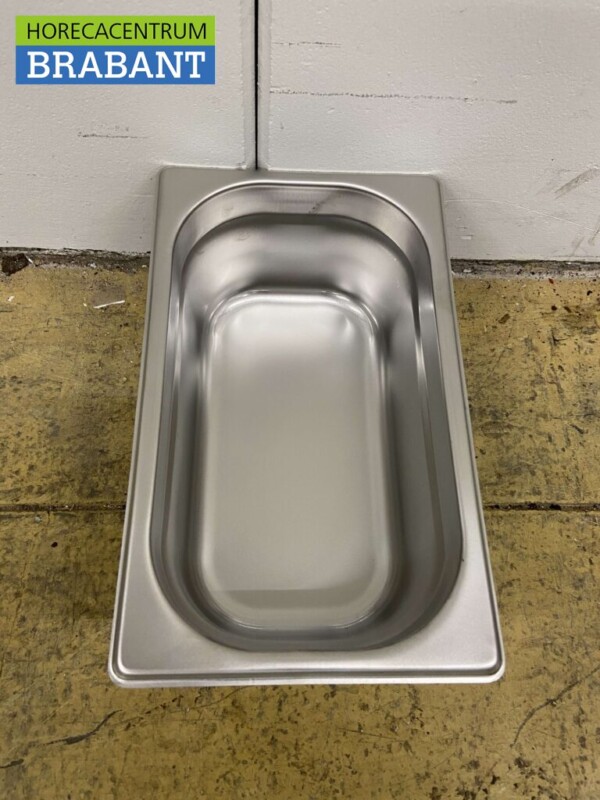 RVS Gastronorm bak GN bak 1/4 Diepte 100 mm Horeca - Afbeelding 2