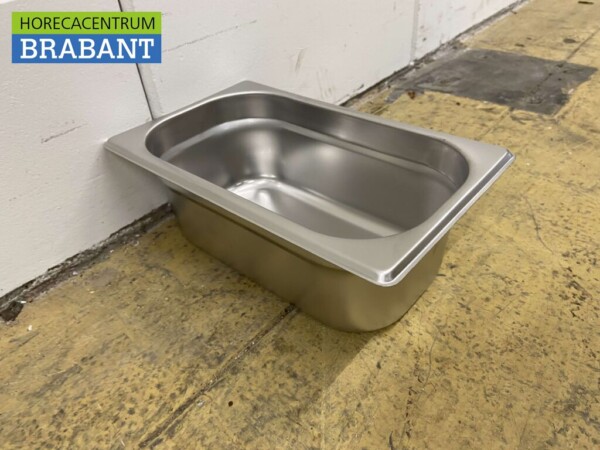 RVS Gastronorm bak GN bak 1/4 Diepte 100 mm Horeca - Afbeelding 3