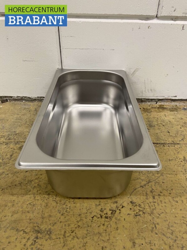 RVS Gastronorm bak GN bak 1/3 Diepte 100 mm Horeca