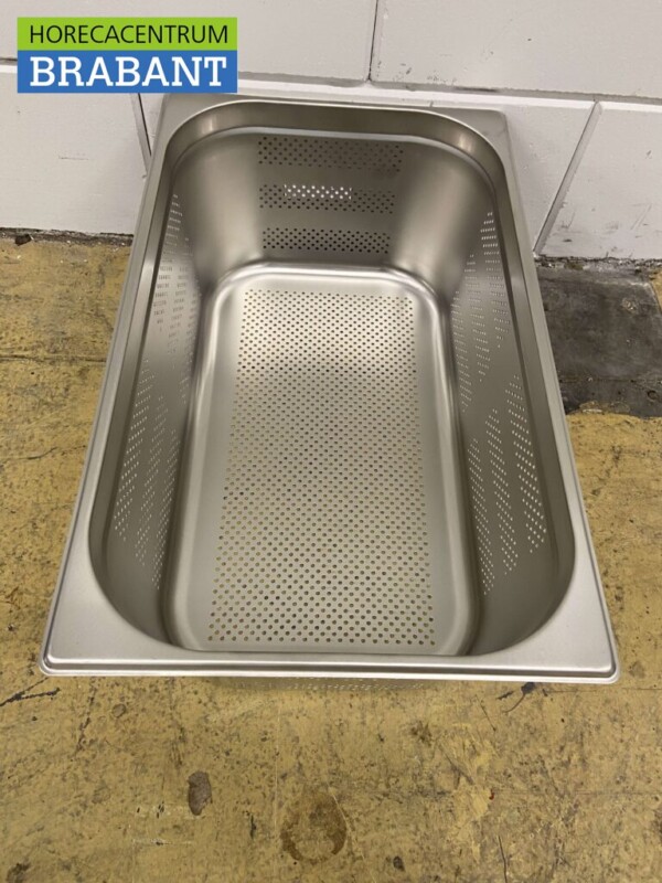 RVS Geperforeerde gastronorm bak GN bak 1/1 Diepte 200 mm Horeca - Afbeelding 2