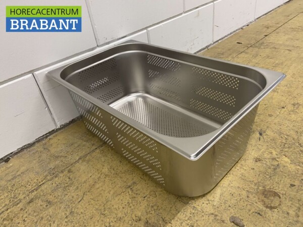 RVS Geperforeerde gastronorm bak GN bak 1/1 Diepte 200 mm Horeca - Afbeelding 3