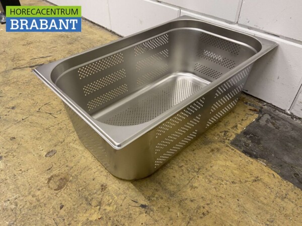 RVS Geperforeerde gastronorm bak GN bak 1/1 Diepte 200 mm Horeca - Afbeelding 4