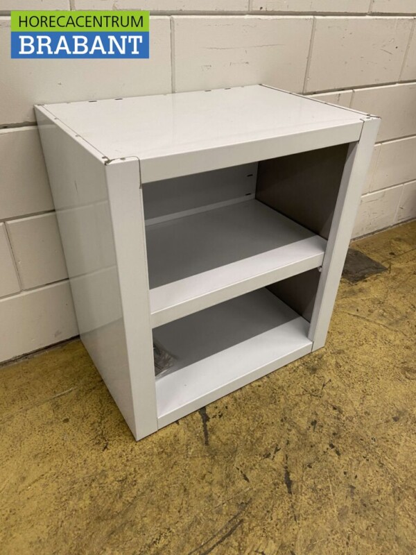 RVS Wandkast Kast Open model 60 cm Horeca - Afbeelding 2