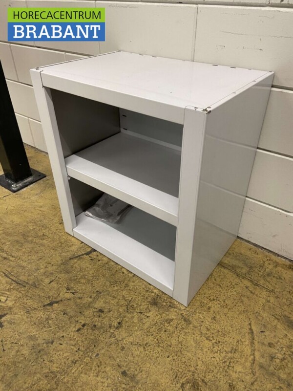 RVS Wandkast Kast Open model 60 cm Horeca - Afbeelding 3