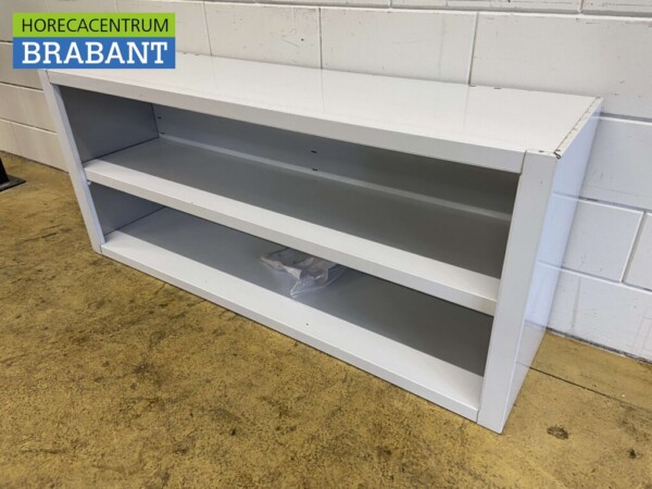 RVS Wandkast Kast Open model 150 cm Horeca - Afbeelding 2