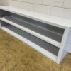 RVS Wandkast Kast Open model 200 cm Horeca - Afbeelding 2