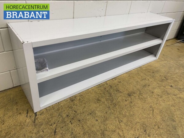 RVS Wandkast Kast Open model 200 cm Horeca - Afbeelding 3