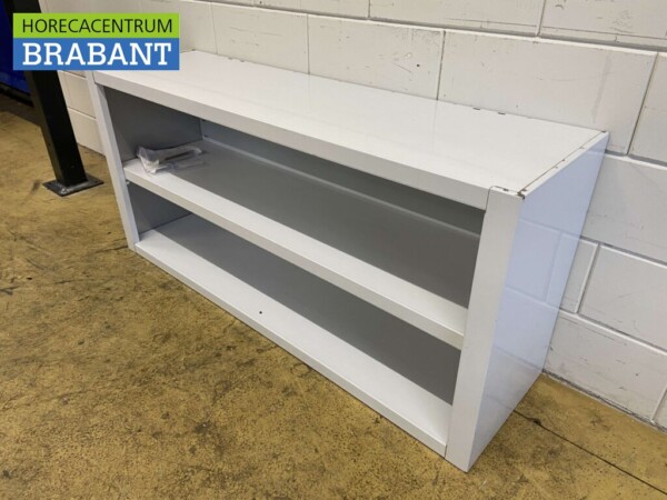 RVS Wandkast Kast Open model 160 cm Horeca - Afbeelding 2