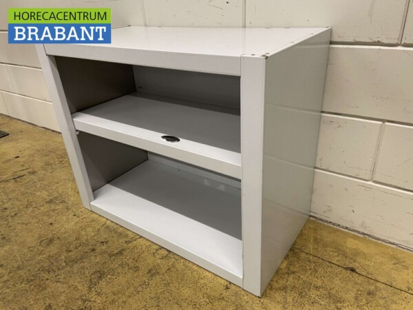 RVS Wandkast Kast Open model 80 cm Horeca - Afbeelding 2