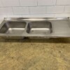 RVS Spoelblad Dubbele spoelbakken 180 x 70 cm Horeca