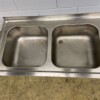 RVS Spoelblad Spoelbak 180 x 70 cm Horeca - Afbeelding 4