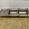 RVS Spoelblad Dubbele spoelbakken 200 x 70 cm Horeca