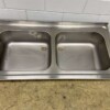 RVS Spoelblad Dubbele spoelbakken 200 x 70 cm Horeca - Afbeelding 4