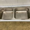 RVS Spoelblad Dubbele spoelbakken 210 x 70 cm Horeca - Afbeelding 5