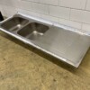 RVS Spoelblad Dubbele spoelbakken 190 x 70 cm Horeca - Afbeelding 3