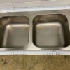 RVS Spoelblad Dubbele spoelbakken 190 x 70 cm Horeca - Afbeelding 4