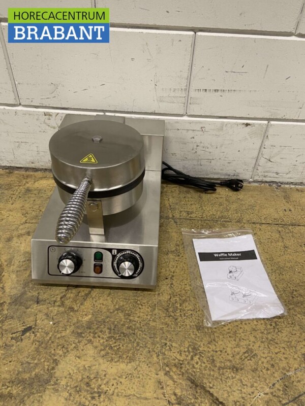 RVS Wafelijzer met timer 230V Horeca