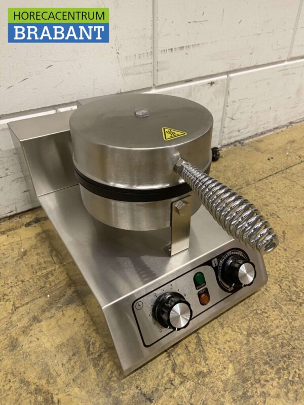RVS Wafelijzer met timer 230V Horeca - Afbeelding 3