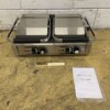 RVS Dubbele Contactgrill Paninigrill Grill Ribbel/Glad 230V Horeca