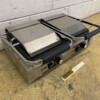RVS Dubbele Contactgrill Paninigrill Grill Ribbel/Glad 230V Horeca - Afbeelding 4